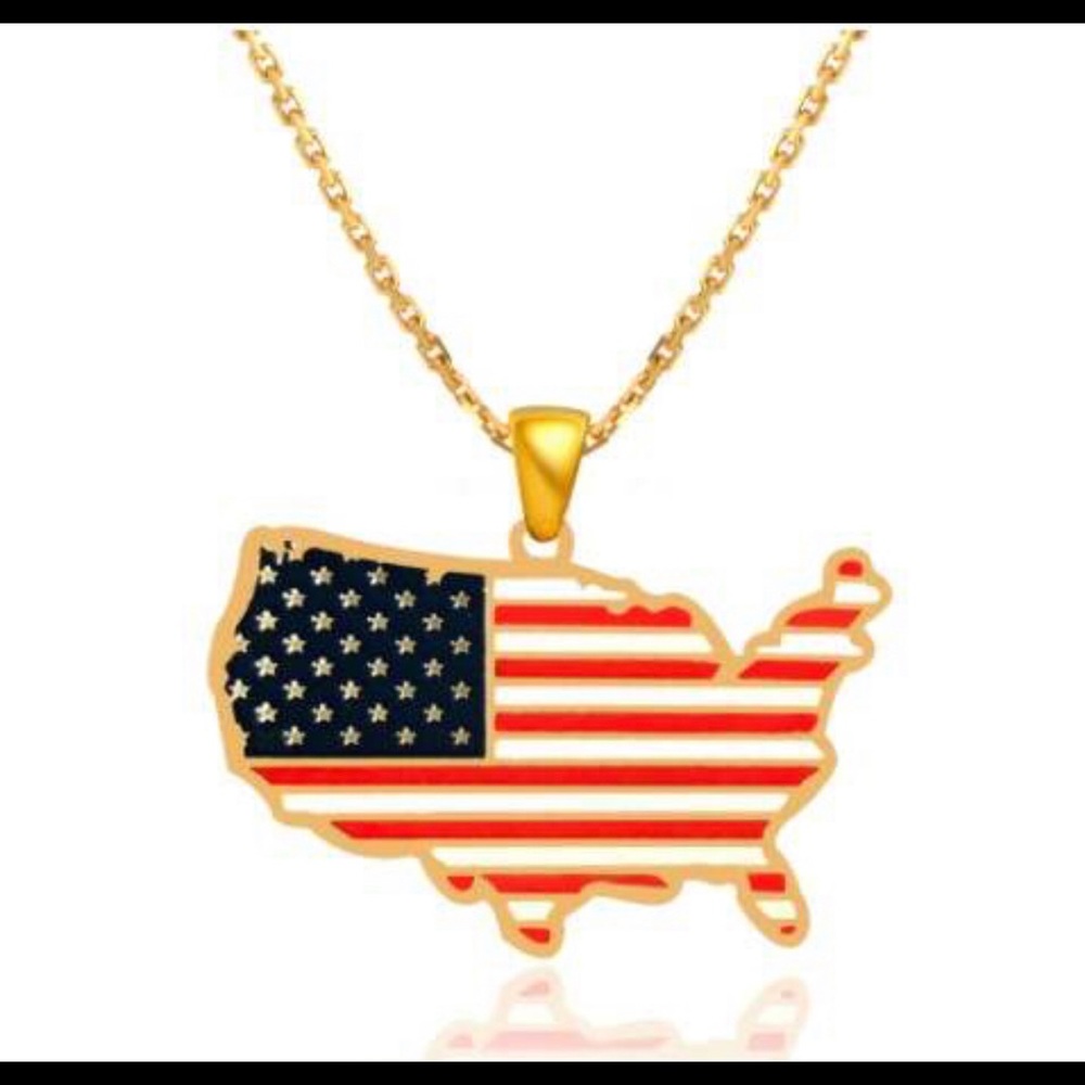 USA Map Necklace